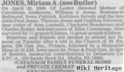 Miriam A Butler Jones