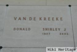 Shirley J Van De Kreeke