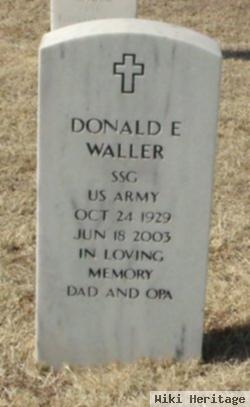 Sgt Donald E. Waller