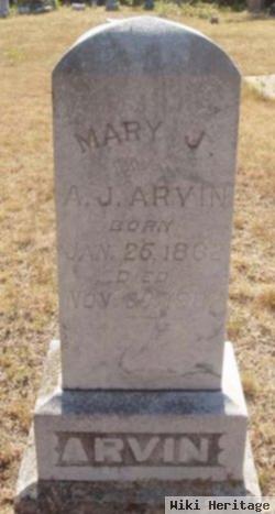 Mary Elizabeth Jane Westerman Arvin