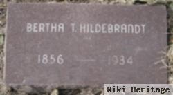 Bertha T Hildebrandt