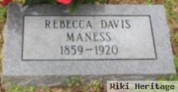 Rebecca Jane "beckie" Davis Maness