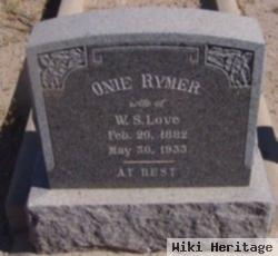 Onie Rymer Love