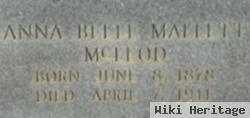 Anna Belle Mallett Mcleod