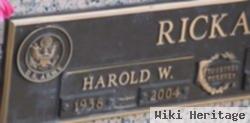 Harold W Rickard