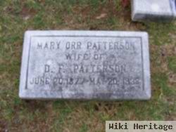 Mary Orr Patterson