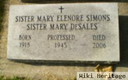 Sr Mary Desales (Mary Elenore) Simons