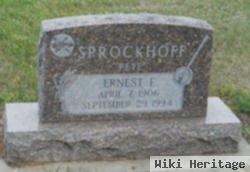 Ernest F. "pete" Sprockhoff