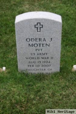 Pvt Odera J Moten