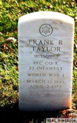 Frank R Taylor