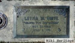 Letha M. Dietz