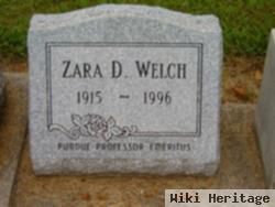 Zara D Welch