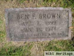 Benjamin Franklin "ben" Brown