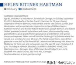 Helen Bittner Hartman