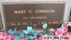 Mary Gertrude Archibald Johnson