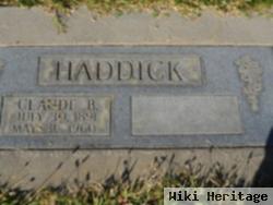 Claude B Haddick