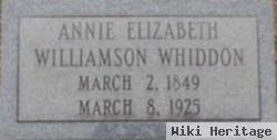 Annie Elizabeth Williamson Whiddon