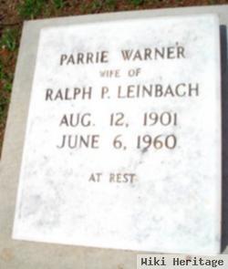 Parrie Warner Leinbach