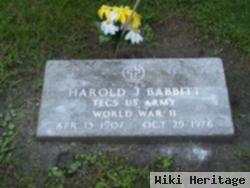 Harold J Babbitt
