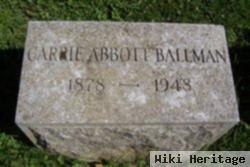 Carrie Maude Abbott Ballman