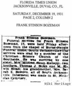 Frank Stinson Bozman