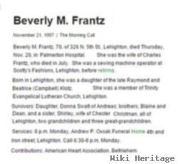 Beverly M. Frantz