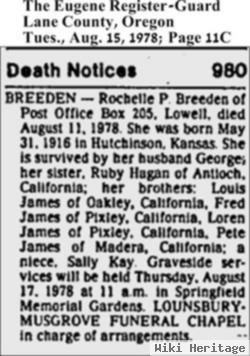 Rochelle T. James Breeden