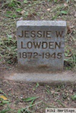 Jessie W. Lowden