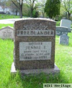 Jane E. "jennie" Fink Freedlander