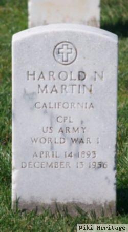 Harold N Martin