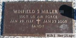 Winfield S "sandy" Miller, Iii