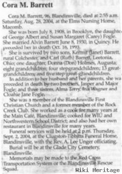 Cora M. Fogle Barrett