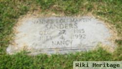 Nannie Lou "nancy" Martin Sanders