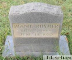 Minnie Mae Holbert Case Rhymer