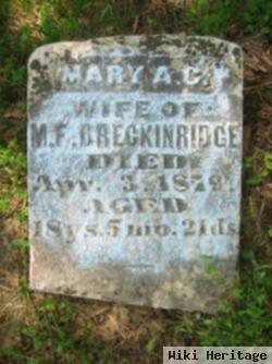 Mary A.c. Breckinridge