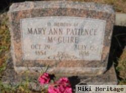 Mary Ann Patience Dudley Mcguire