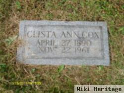 Clista Ann Helmick Cox