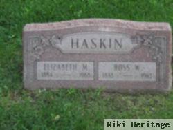 Ross W Haskin