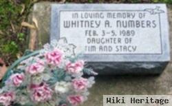 Whitney A Numbers