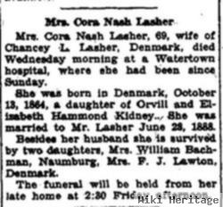 Cora Nash Lasher