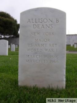 Maj Allison Barnes Deans, Jr