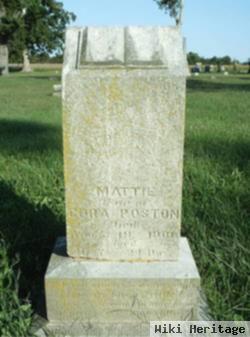 Mattie B Williams Poston