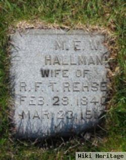 M. E. W. Hallmann Rehse