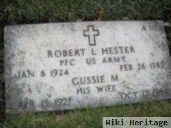 Pfc Robert L Hester