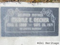 Myrtle E Tapley Decker