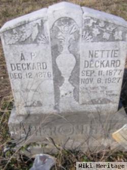 Nettie Newberry Deckard