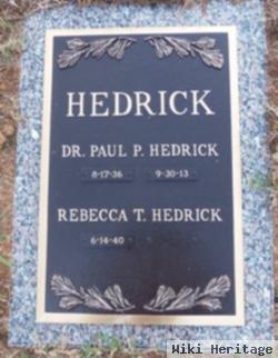 Dr Paul Perry Hedrick