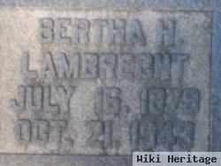 Bertha H Lambrecht