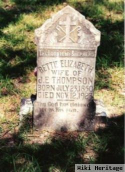 Sarah Elizabeth "bettie" Talbert Thompson