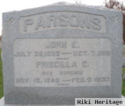 Priscilla C Parsons